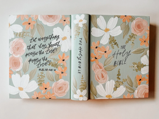 Custom Painted Journaling Bible